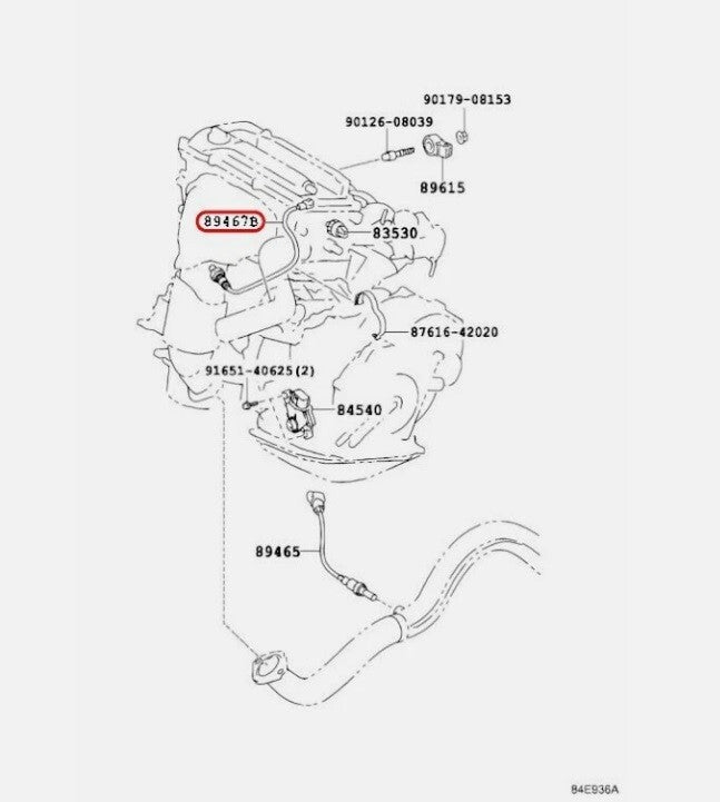 Toyota OEM Oxygen sensor Genuine 89467-28120