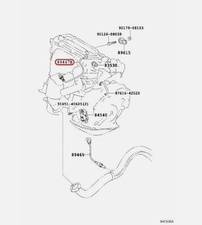 Toyota OEM Oxygen sensor Genuine 89467-28120
