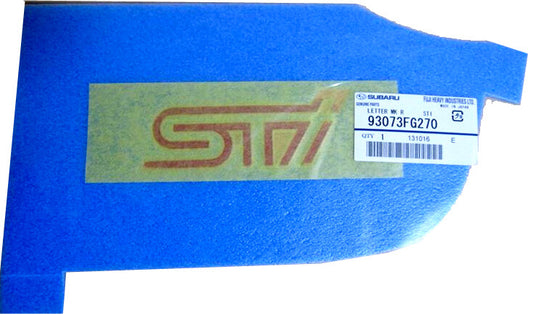 93073FG270 Subaru Genuine STI Rear Emblem Badge