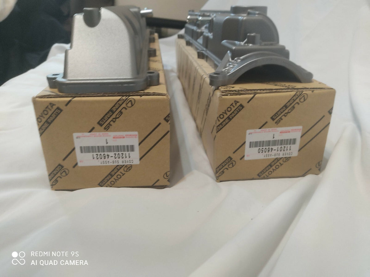 Genuine Toyota Valve Covers VVTI Supra 97-02 2JZGTE 11201-46050 11202-46021
