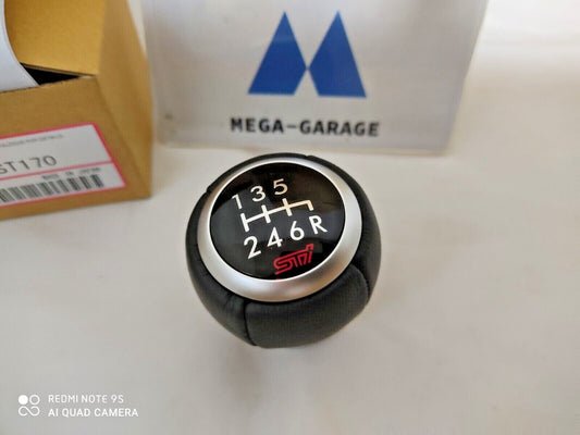 ST35022ST170 Genuine Impreza WRX STI Leather Gear Shift Knob SUBARU