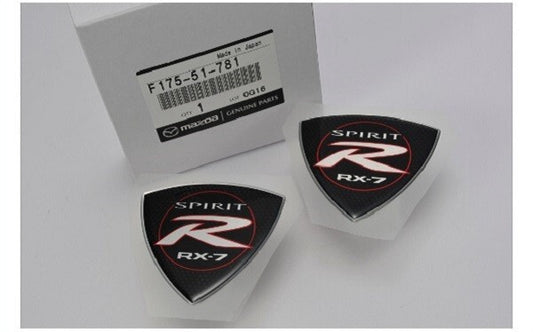 F175-51-781 x2 Genuine Mazda RX-7 FD3S SPIRIT-R FRONT SIDE FENDER EMBLEM