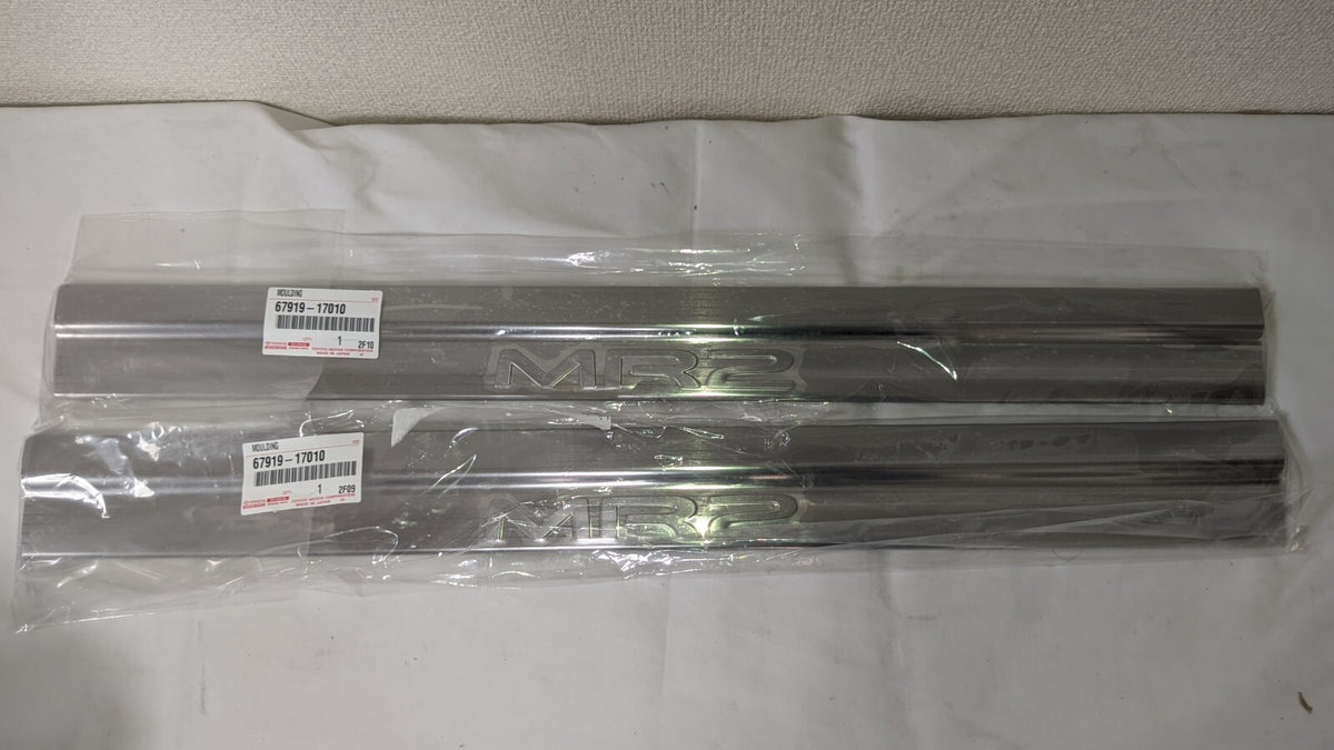 67919-17010 x 2 Genuine Toyota MR2 SW20 Door Scuff Plate Ornament Pair