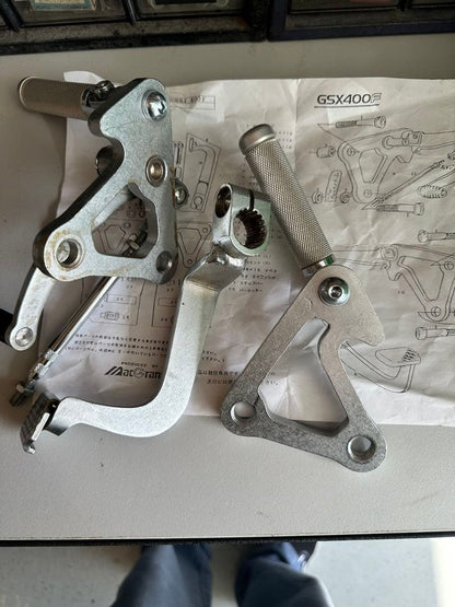 MacCrane Rearsets for Suzuki GSX400F GK71A GK72A