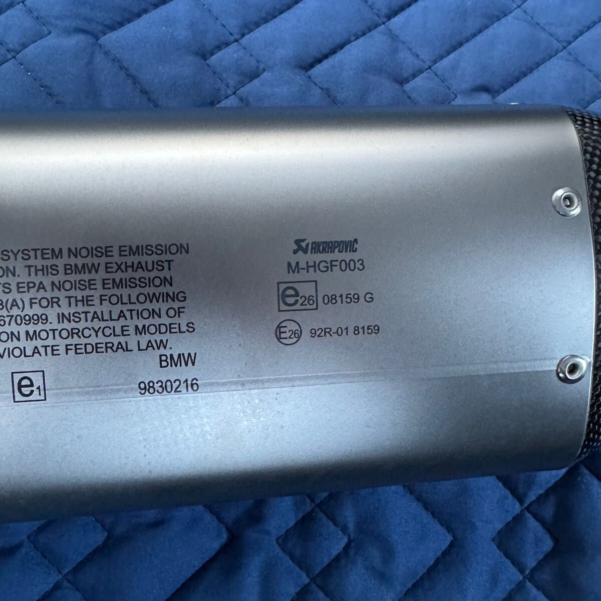 AKRAPOVIC Slip-On Muffler for BMW S1000RR