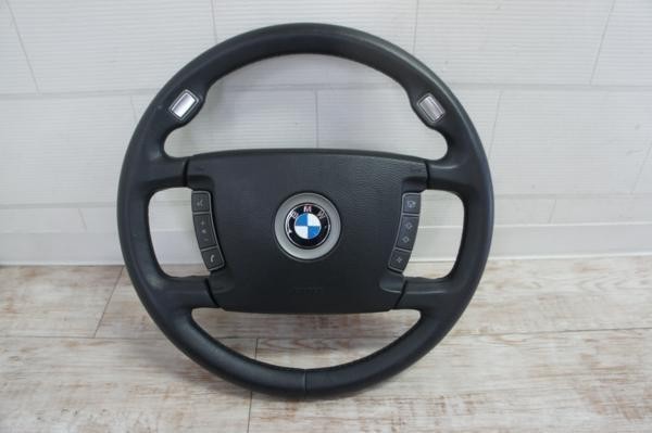 BMW E65 745i 7 Series Leather Steering Wheel OEM Genuine