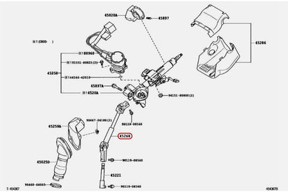 Toyota OEM Steering intermediate shaft ASSY NO.2 Genuine 45260-42080