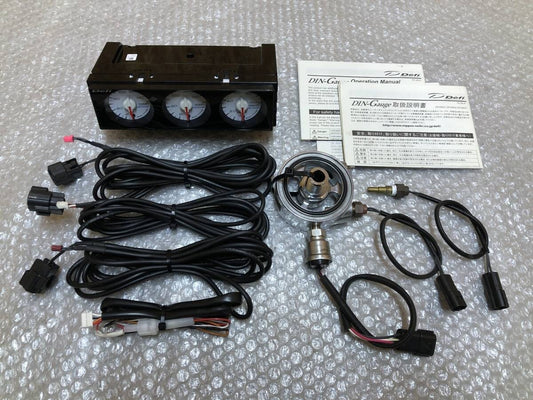 Defi DIN Gauge Water Temp,Oil Temp,Oil Pressure