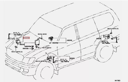 Toyota SENSOR SUB-ASSY HEIGHT CONTROL, FRONT RH For Land Cruise 89405-60012