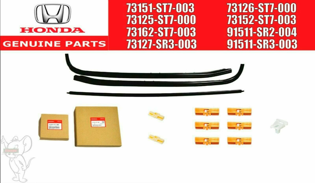 HONDA ACURA Genuine INTEGRA DC1 DC2 Front Glass Windshield Molding Set 93-01