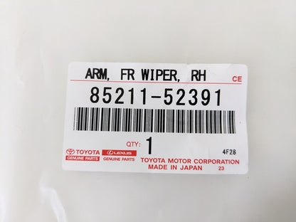 85211-52391 Toyota Genuine OEM Arm, front wiper YARIS NCP13# 2011/08-  For RHD