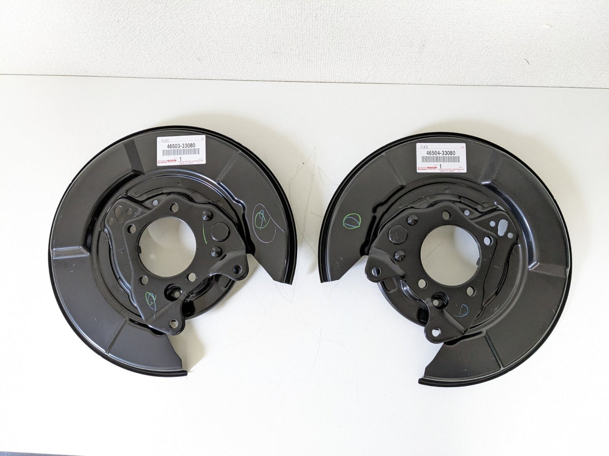 Toyota OEM Parking Brake Plate Sub-Assy RH & LH Set 33080 for 07-11 Camry ACV40