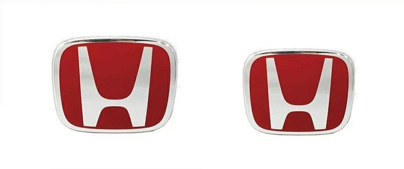 HONDA GENUINE CIVIC FD2 TYPE-R Front & REAR RED H EMBLEM BLACK TRIM JDM Japan