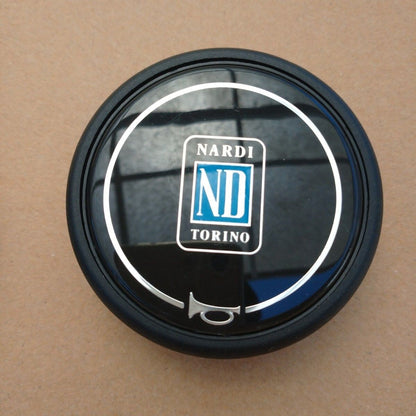 NARDI GARA3 TYPE-B Steering Wheel Black Perforated Leather Red Stitching