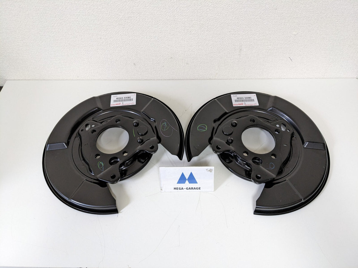 Toyota OEM Parking Brake Plate Sub-Assy RH & LH Set 33080 for 07-11 Camry ACV40