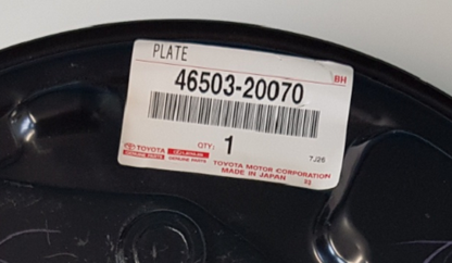 46503-20070 Corolla Celica Matrix OEM Parking Brake Plate Subassembly RH Toyota