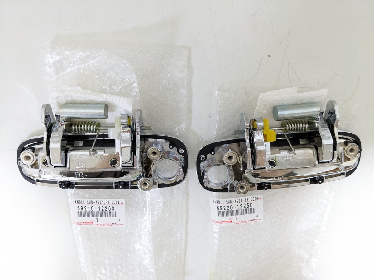Toyota Genuine MR2 Spyder ZZW30 Chrome Outer Door Handle LH+RH set