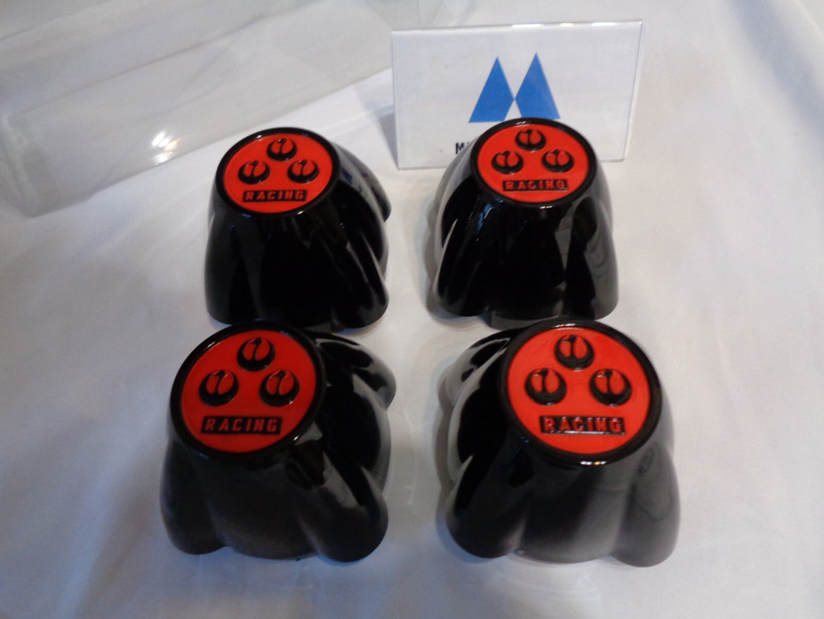 RS WATANABE Wheel Center Cap Black 70π Set of 4