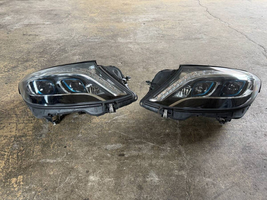 Mercedes-Benz S CLASS W222 2014-2017 HEADLIGHT LAMP SET PAIR RH LH GENUINE OEM