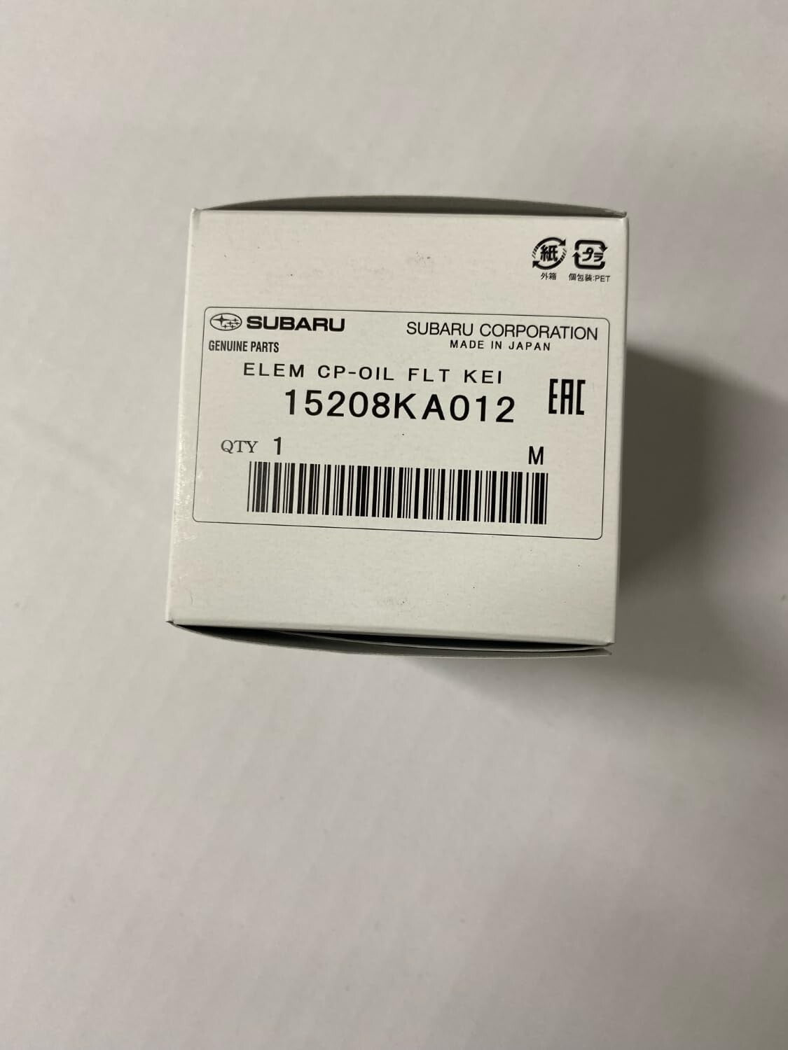 Subaru Genuine New Japan Sambar KS3 KS4 KV3 KV4 Oil Filter 15208KA012