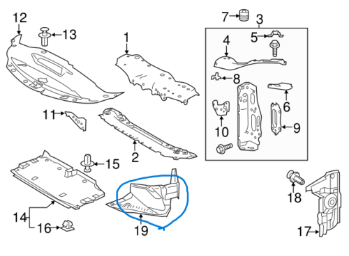 53209-53070 Toyota Duct, cool air intake IS250/350 GSE3# 2013/04- Genuine OEM