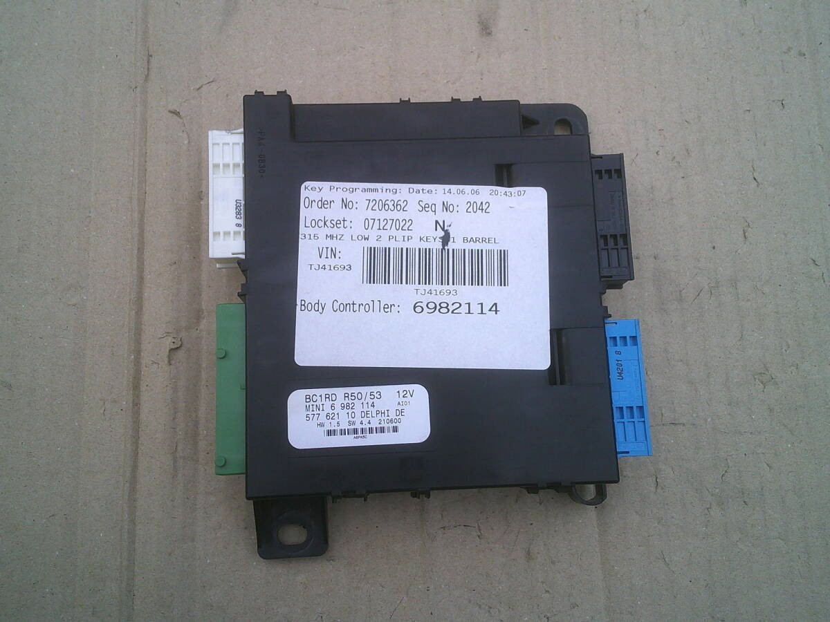 BMW Mini Cooper R50 R52 R53 Body Control Module 6982114 2002-2006