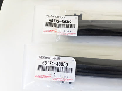 Lexus OEM WEATHERSTRIP, FRONT & REAR DOOR GLASS, INNER RH & LH SET Genuine