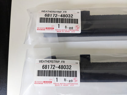Genuine Lexus RX400H RX330 RX350 Weatherstrip Front Door Glass Inner L+R OEM