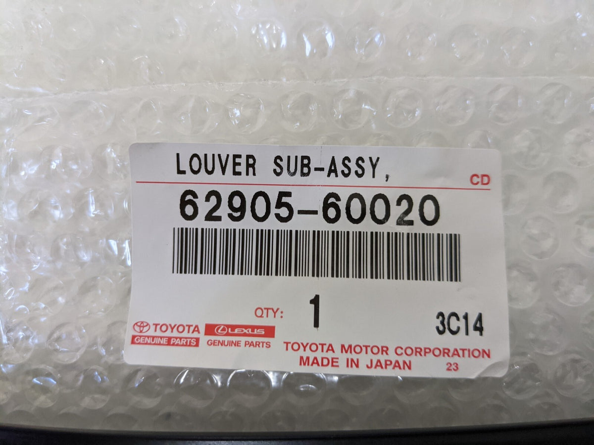 Genuine Toyota Land Cruiser 80 FJ80 Rear Louver Quarter Side Window Vent Set