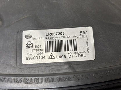 Land Rover Range Rover Vogue L405 LG3SB Right Headlight OEM Genuine