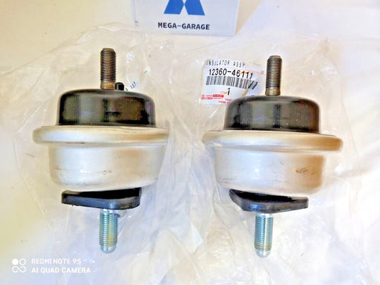 12360-46111 x 2 GENUINE TOYOTA 95-98 SUPRA TWO FRONT ENGINE MOUNTING INSULATOR