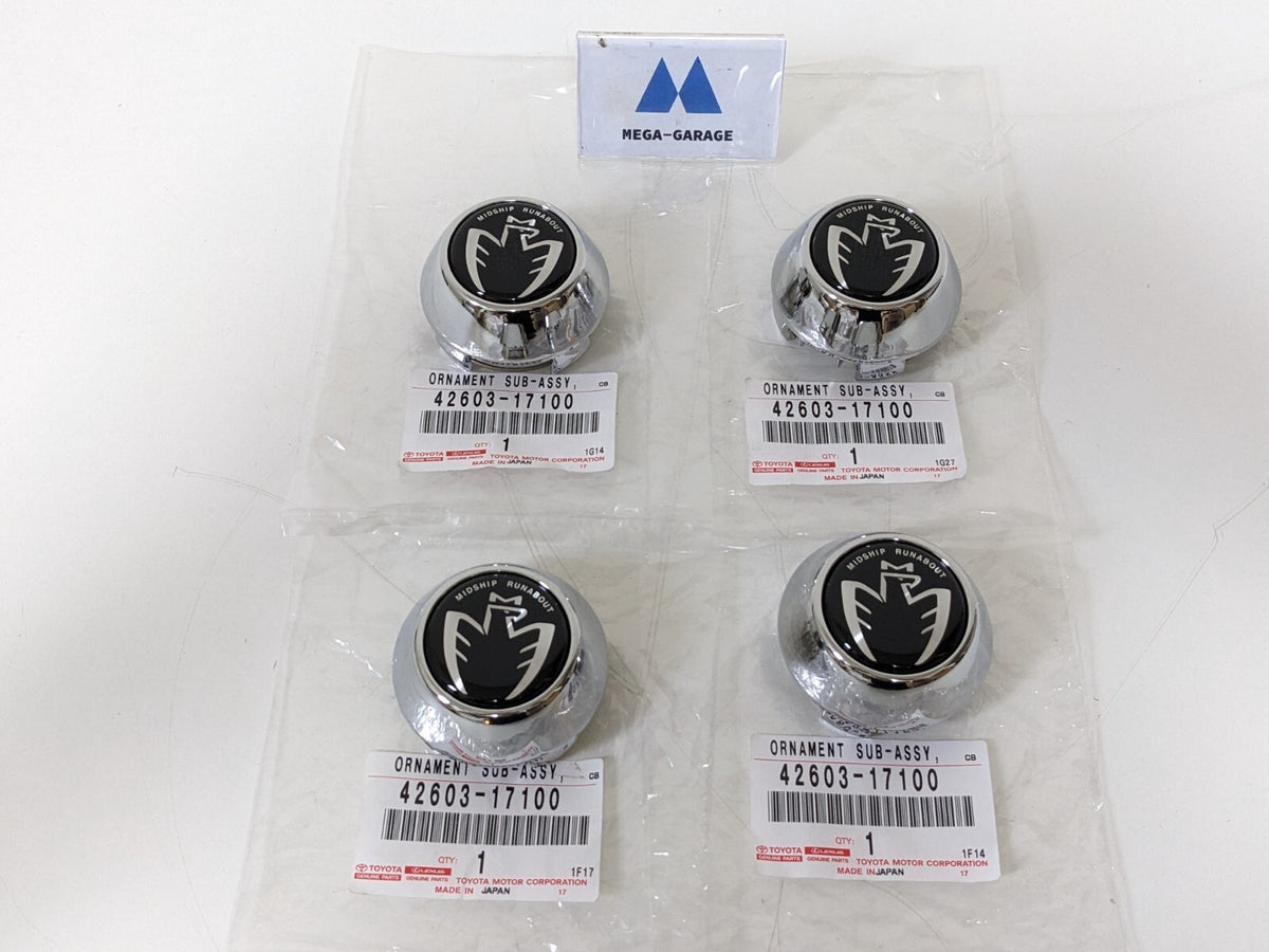 42603-17100 Toyota Genuine MR2 Spyder MR-S ZZW30 Wheel Center Caps 4 set 99-07