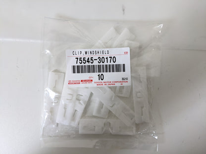 75552-53041 Genuine Lexus IS350 IS200T Front Windshield Moulding & Clips RH & LH