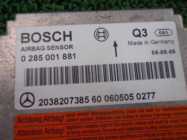Mercedes-Benz W203 C230 C350 2005-2009 SRS Control Module 2038207385 Genuine OEM