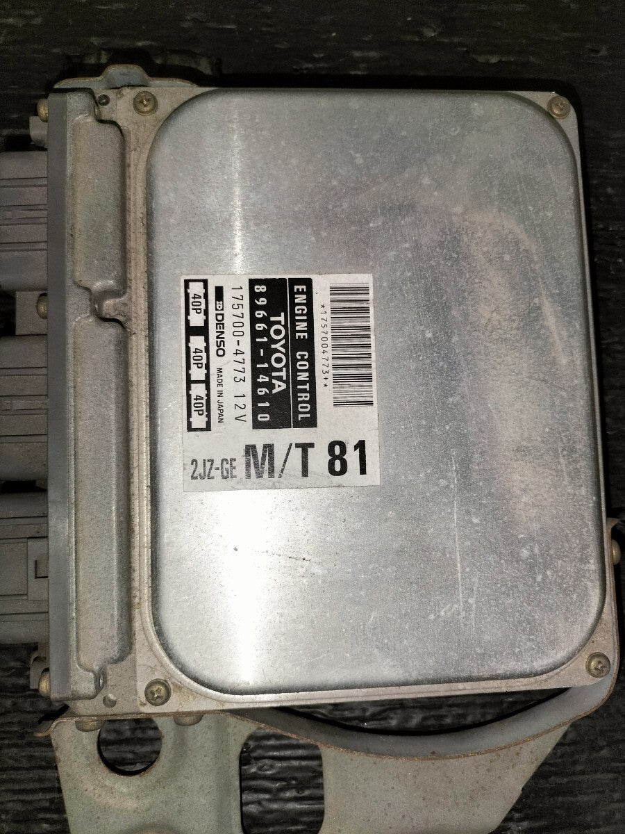 Toyota Supra JZA80 2JZ-GE Engine Computer ECU 89661-14610 JDM Genuine OEM