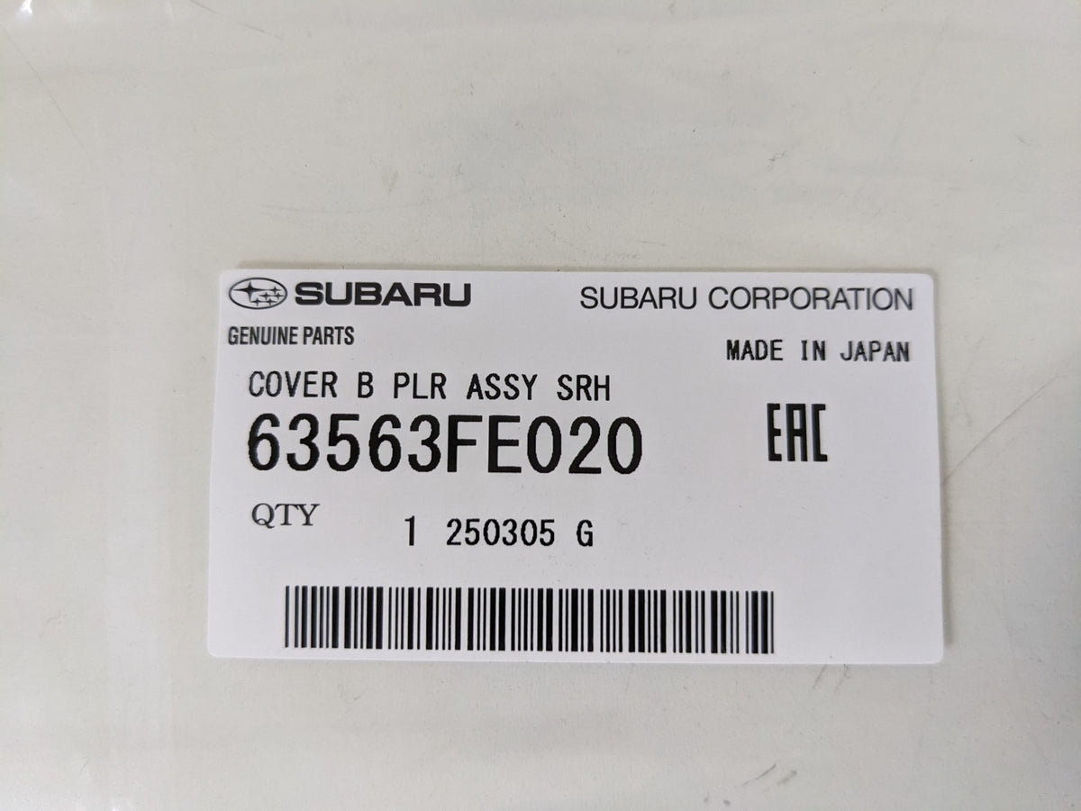 SUBARU Genuine OEM IMPREZA WRX STi 2002-2007 B Pillar Cover Garnish RH & LH Set