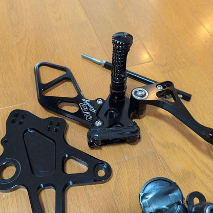 OVER Racing Black Rearsets for Kawasaki Z650RS
