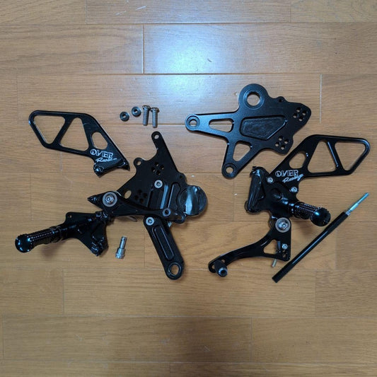 OVER Racing Black Rearsets for Kawasaki Z650RS