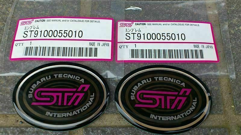 ST9100055010 SUBARU Genuine Impreza WRX STI GC8 Fender Badge Emblem LH & RH