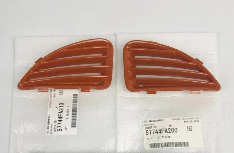 SUBARU Genuine IMPREZA WRX STi GC8 Front Bumper Lower Vent Cover RH & LH Set