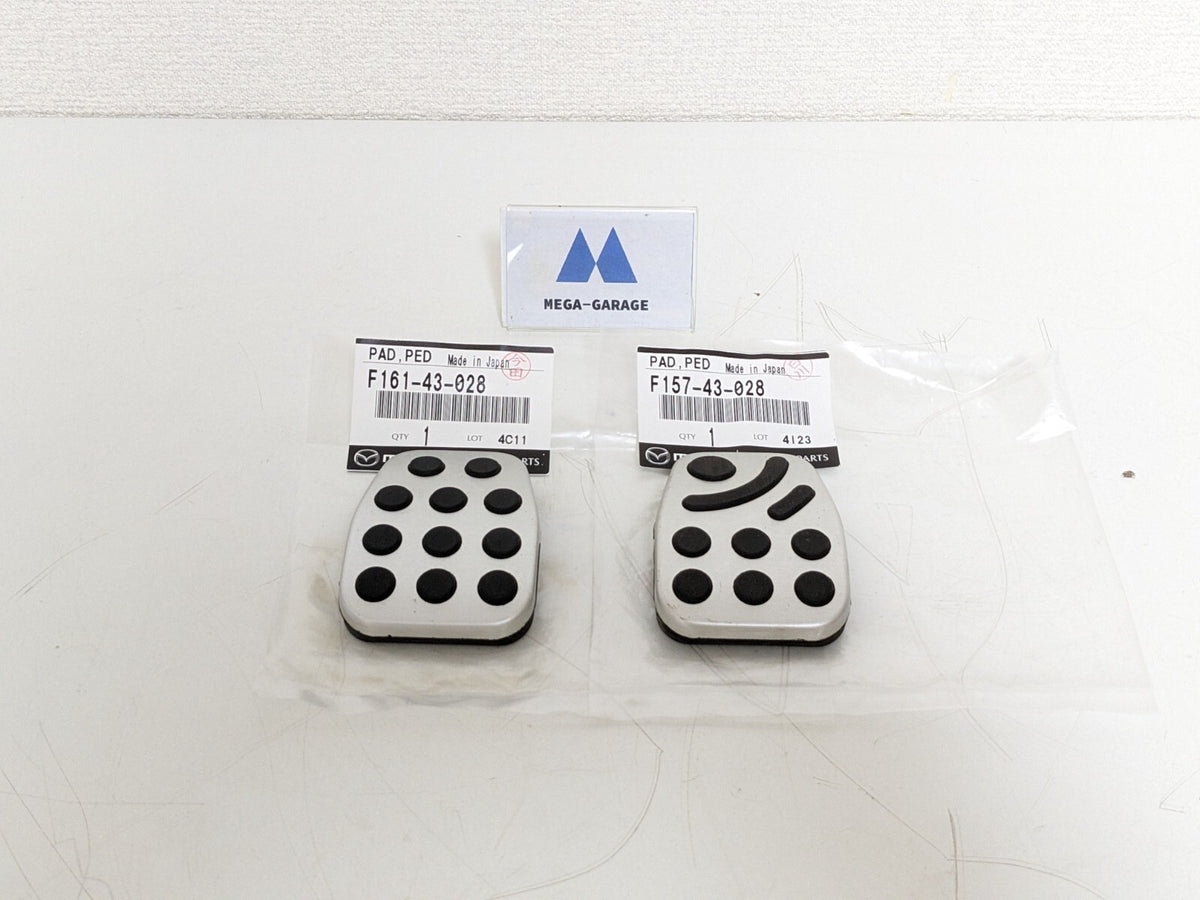 F161-43-028 / F157-43-028 Genuine Mazda Aluminum Clutch Brake Pedal pads F/S