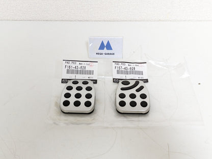 F161-43-028 / F157-43-028 Genuine Mazda Aluminum Clutch Brake Pedal pads F/S