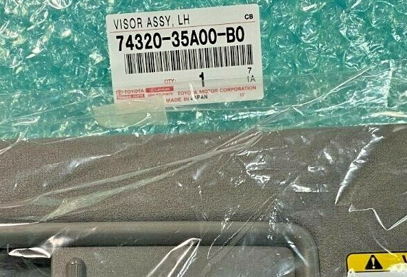 74320-35A00-B0 TOYOTA 4RUNNER SUN VISOR ASSY, DRIVER LEFT (STONE COLOR)  GENUINE