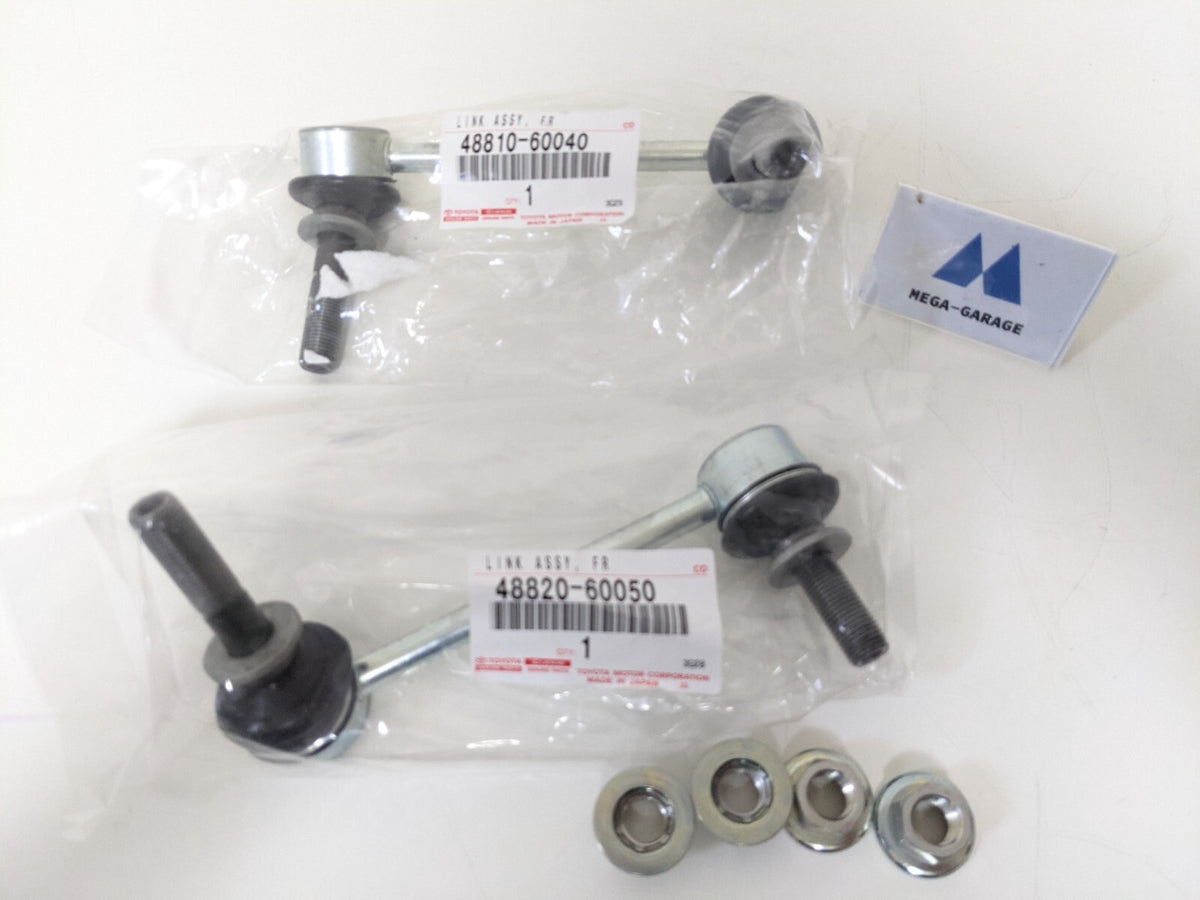 Genuine TOYOTA 4RUNNER FJ CRUISER PRADO GX470 Front Stabilizer Link Nut Set OEM