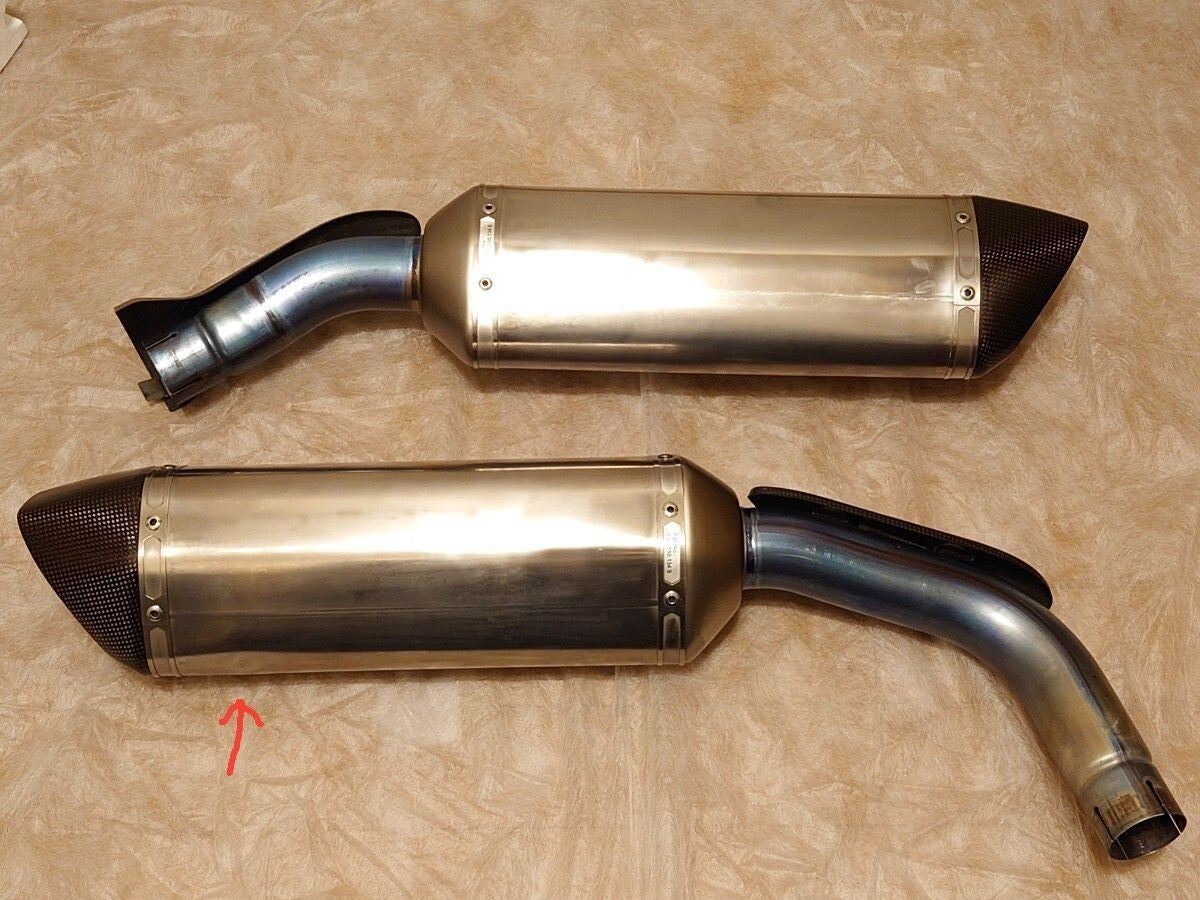 AKRAPOVIC Slip-on Titanium Muffler Silencer for Yamaha YZF-R1 2009-2014