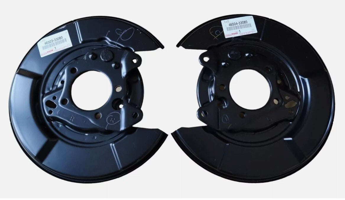 Toyota OEM Parking Brake Plate Sub-Assy RH & LH Set 33080 for 07-11 Camry ACV40