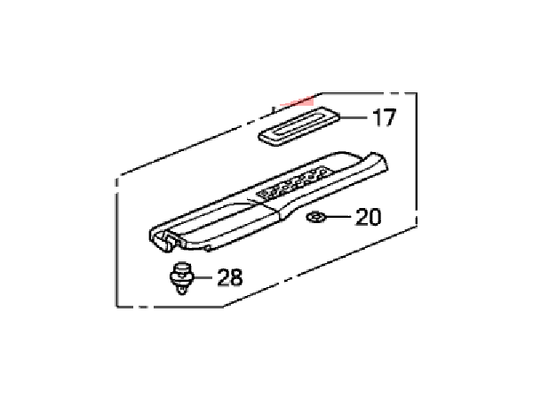 84251-S2A-J00ZE Genuine Honda S2000 Driver Side Door Sill Scuff Plate OEM