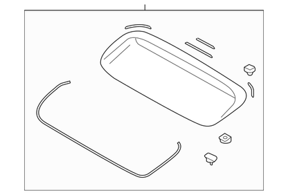 90829VA010NN Genuine OEM Subaru Front Hood Scoop Grille 2015-2019 WRX*