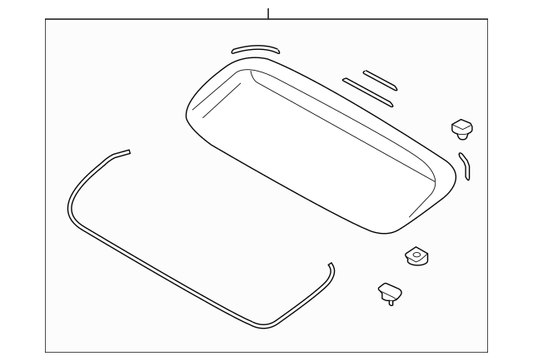 90829VA010NN Genuine OEM Subaru Front Hood Scoop Grille 2015-2019 WRX*