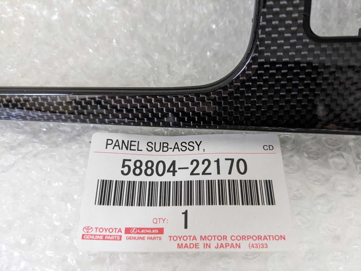 Genuine Toyota JZX100 Chaser Mark II Cresta Carbon Shift Panel Interior OEM JDM
